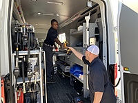 Mobile Service Technicians in their state-of-the-art mobile service van.