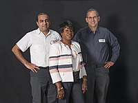 The Management: Max (lead Service Writer), Velma (Office & General Manager), David (The Owner)