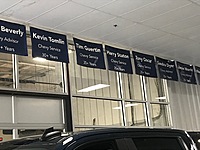 Employee appreciation flags.
Note how long these people have been in the business!