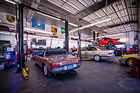 Normal day at the shop! Classic Porsches and BMWs.