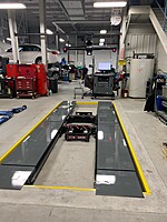 New VW Hunter alignment machine and in-ground rack 