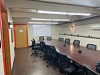 Conference Room: Hold quarterly safety meetings. Employees can do training from laptops in this room.