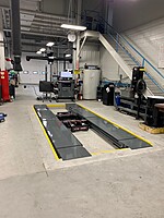 New VW Hunter alignment machine and in-ground rack 