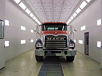 Completed Truck in the Paint Booth

