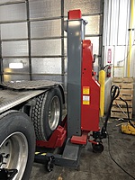 Our technicians really like our new OMER wireless wheel lifts. Rated at 19,000 pounds per lift WE can pickup a loaded concrete mixer truck!