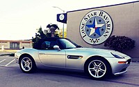 Parking lot and building signage with a beautiful Z8