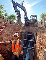 Oftedal Construction is starting to expand more into underground utilities.