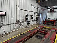 Alignment Rack with Hunter Quick Attachment Heads

